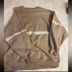 American Eagle oversized crewneck tie dye